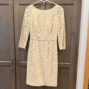 J. Crew Cream Lace Dress